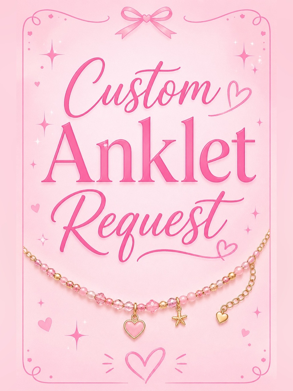 Custom Beaded Anklet Request!! 🎀